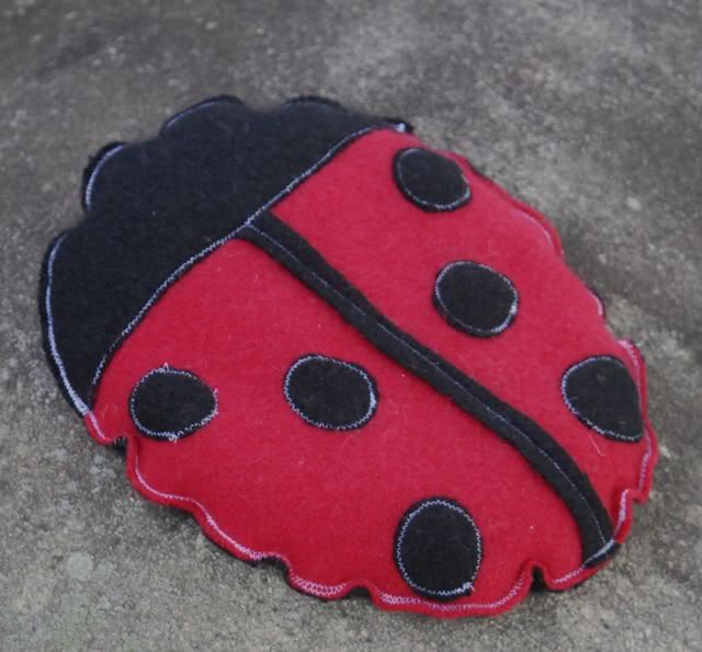 Whatever the beat is..... lady bug cherry pit pillow will dance with you!