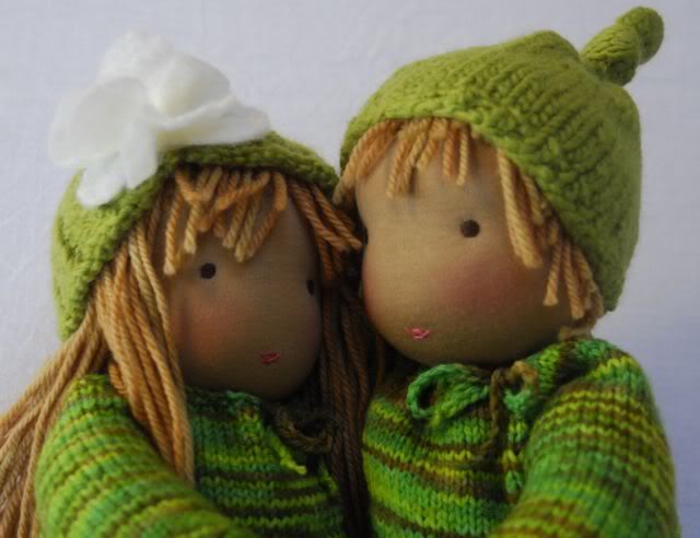 "Two Peas in a Pod" Sally and Sawer Ringalina Dolls