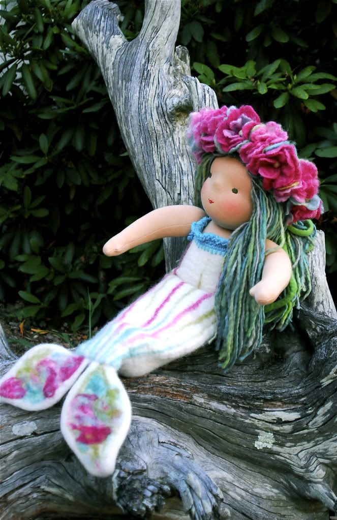 .....off to visit the mermaids! Waldorf inspired Ringalina Doll "Lelani"