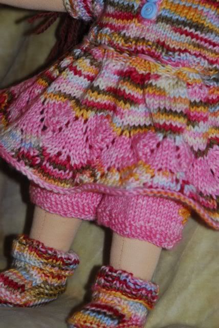Knitted 3piece Doll Outfit