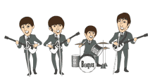 Gifs Animados de The Beatles - Imagenes Animadas de The Beatles