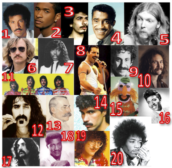 Moustachioed Musicians Quiz - By elasticpretzel