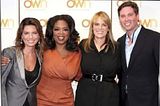 Shania, Oprah, Lisa Erspamer, Chief Creative Officer for OWN; and Universal Music's Jason Owen