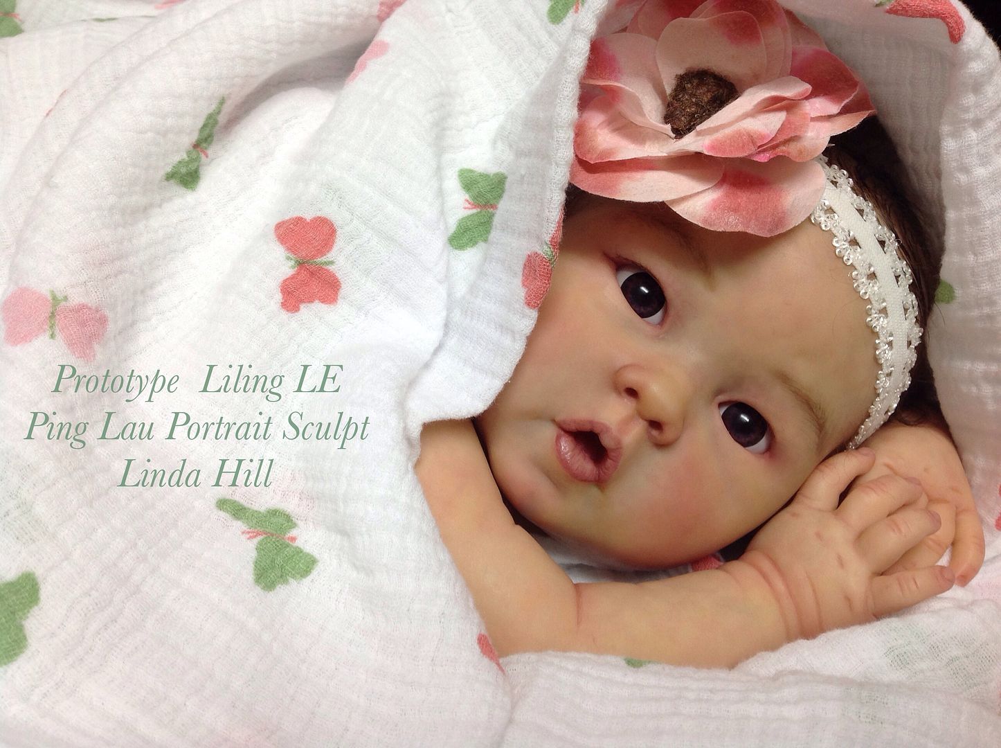 Reborn Doll Prototype Baby Girl Asian Liling Ping Lau Linda Hill