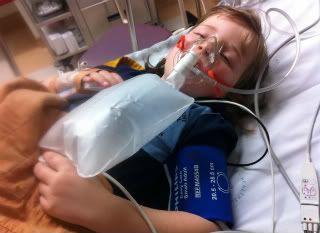 Georgie in triage.