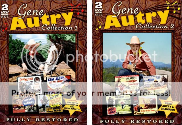 Gene Autry Movie Collection 4 DVD Set 8 Restored Western Classics 