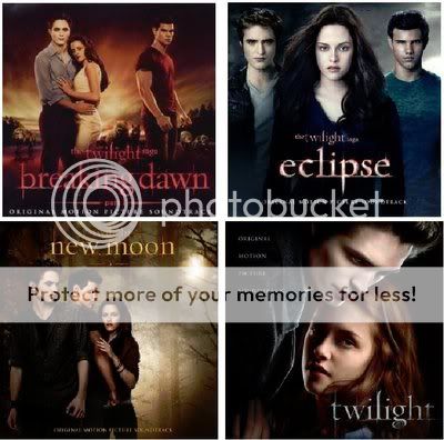 Twilight Movie Soundtrack 4 CD Set All The Music from The 1 Films