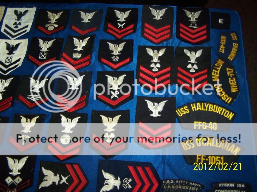 HUGE LOT OF RARE NAVY VINTAGE MILITARY PATCHES FROM WWII   VIETNAM 