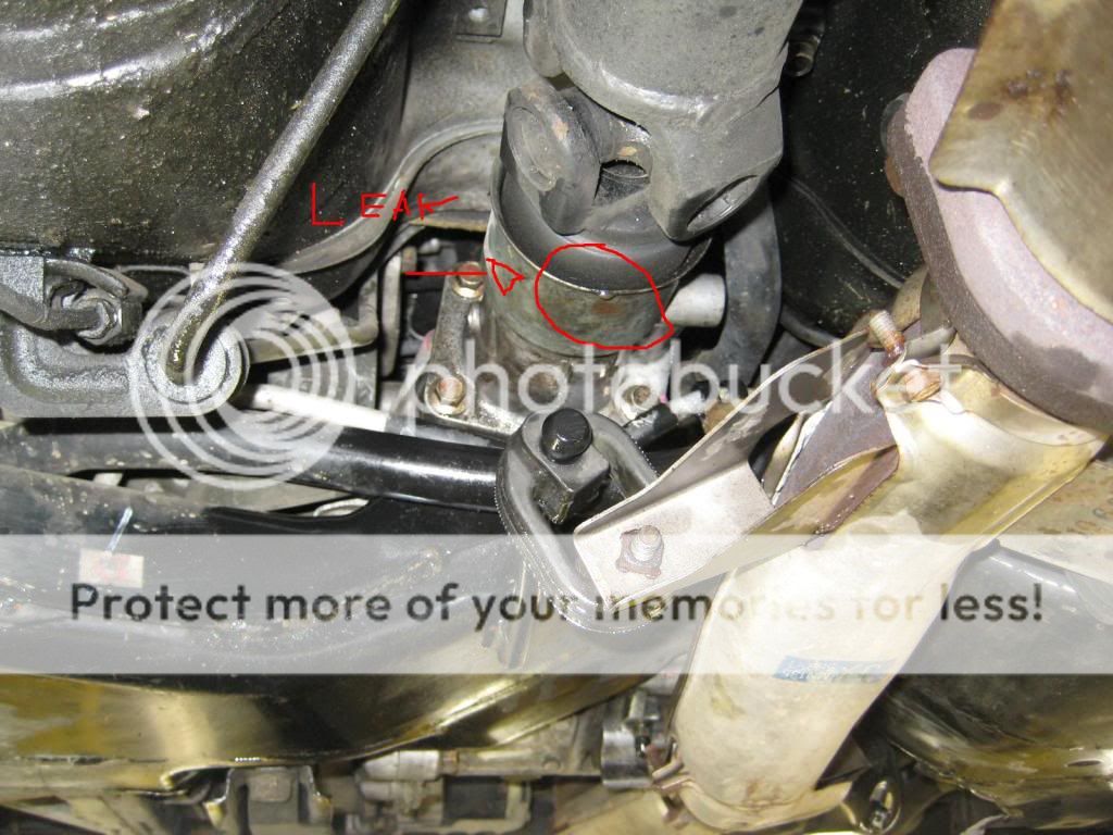 Fluid leaking from the transfer case from the driveshaft..?